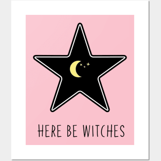 Here be Witches Posters and Art